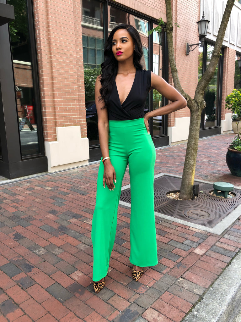 Classic Dress Pants Kelly Green