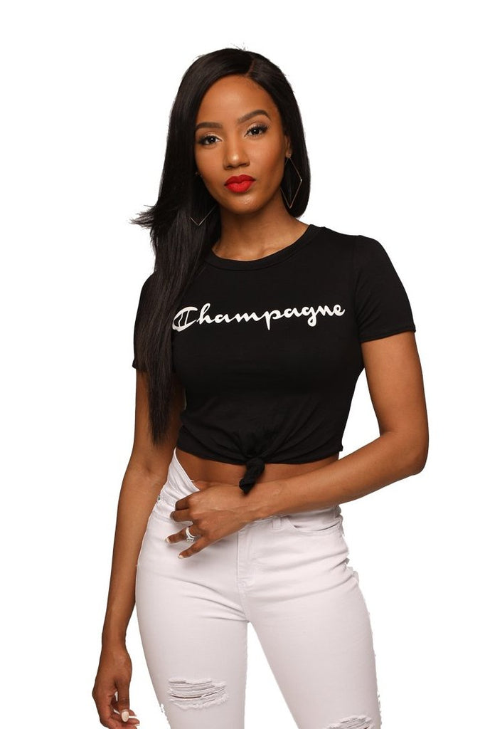 Champagne Mami Crop Top
