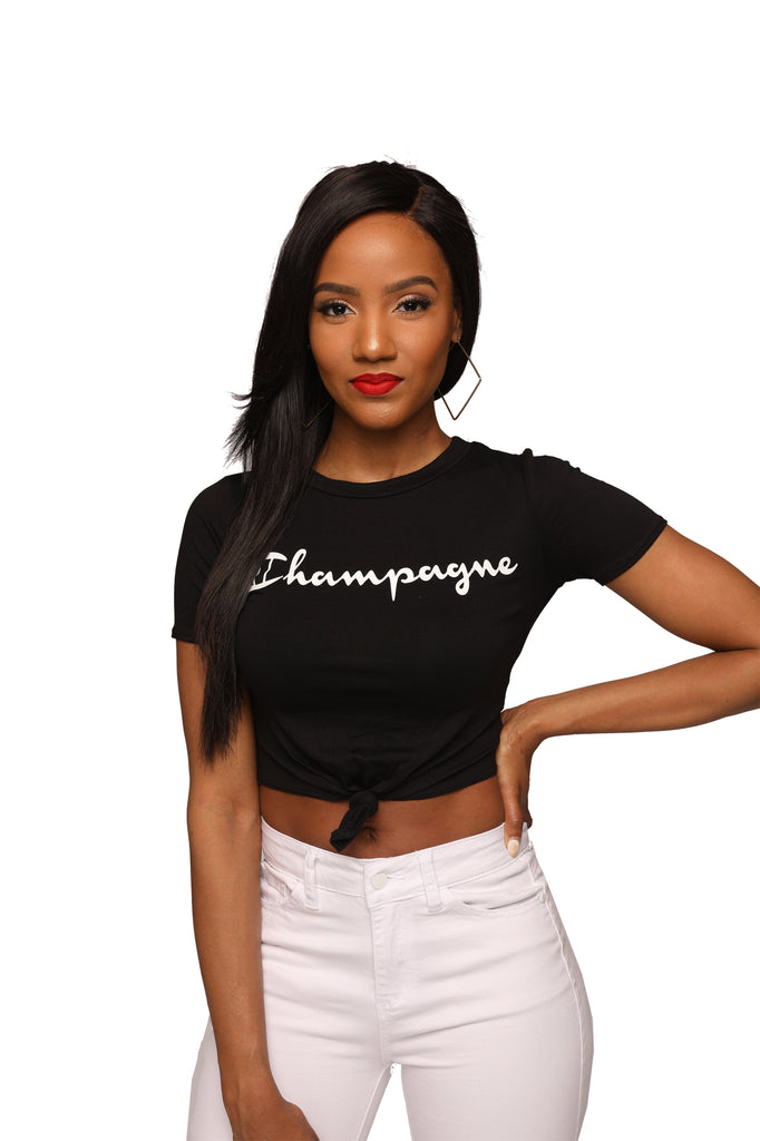 Champagne Mami Crop Top