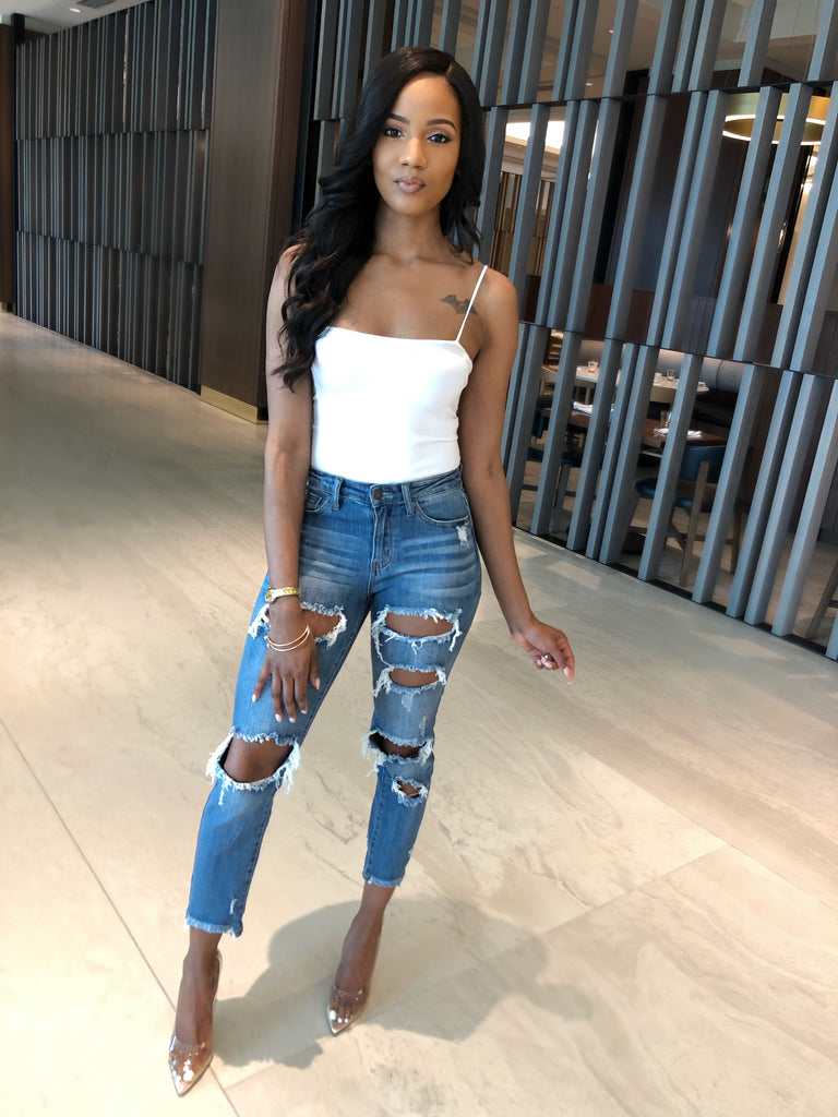Basically It Bodysuit White